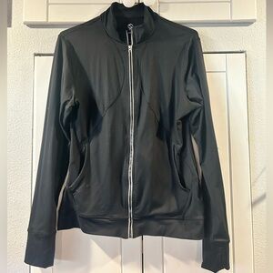 Black Zip-Up women’s sport Jacket